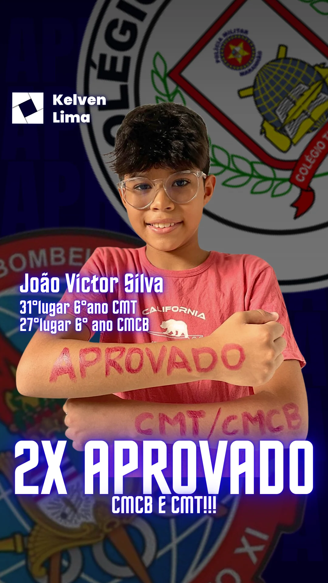 2x aprovado dupla aprovação João victor silva
