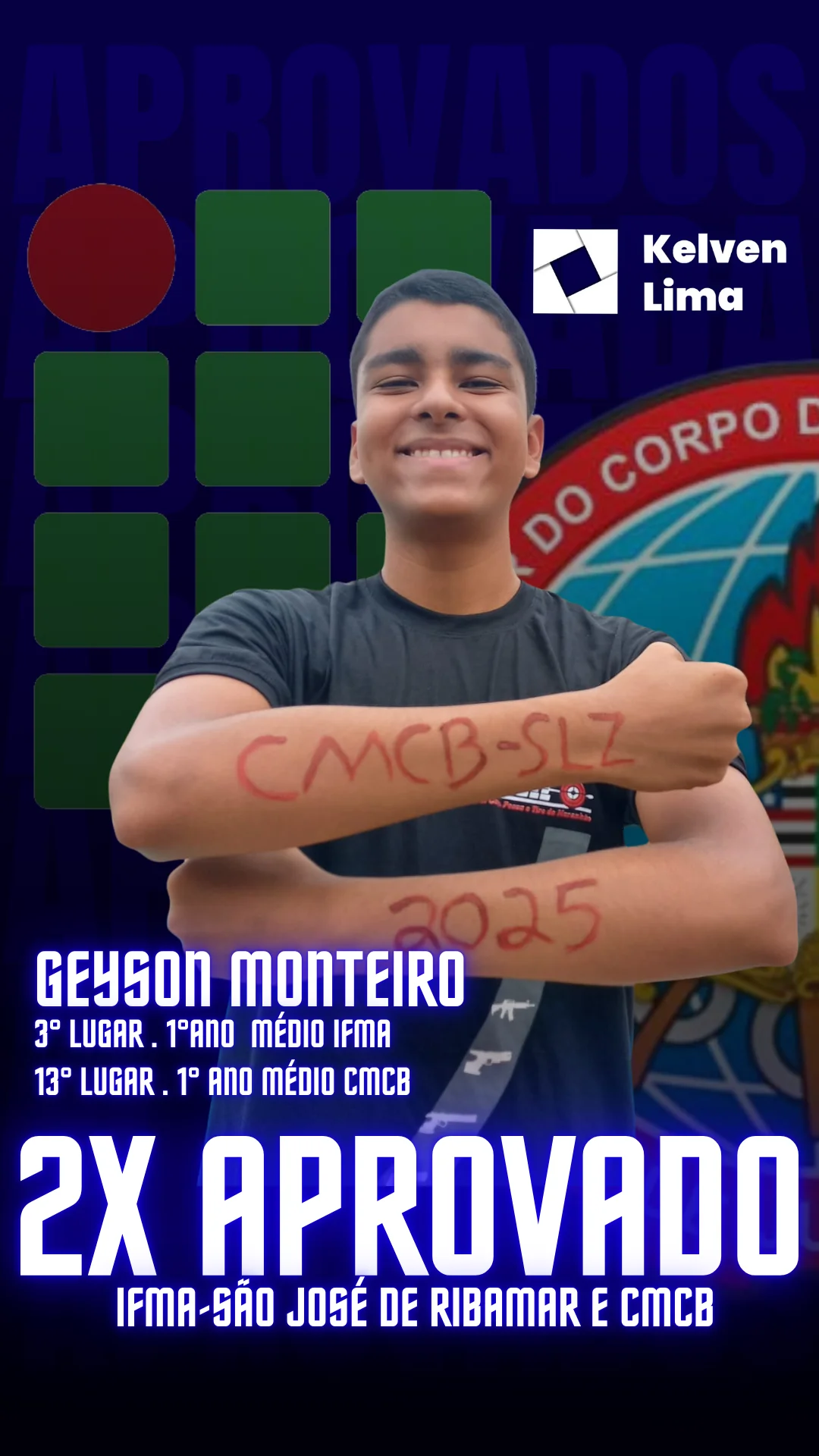 2x aprovado dupla aprovação geyson monteiro
