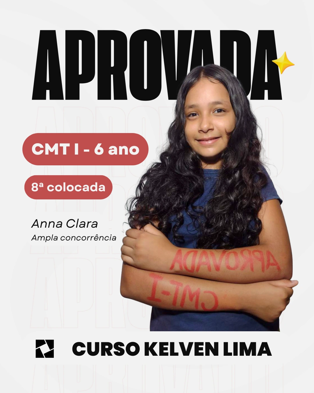 Foto Aprovado - Curso Kelven Lima