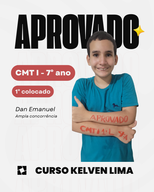 Foto Aprovado - Curso Kelven Lima