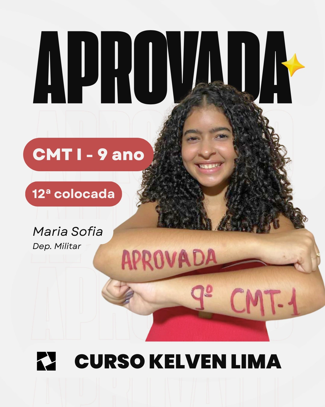 Foto Aprovado - Curso Kelven Lima